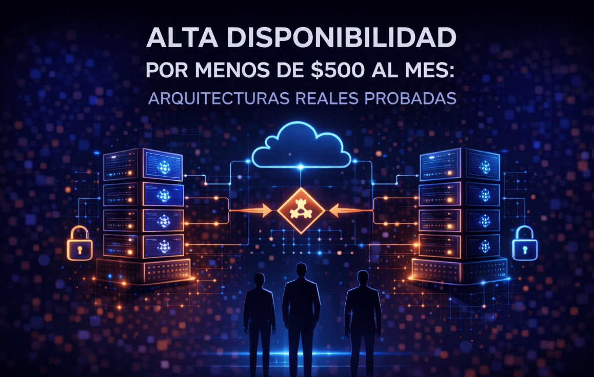 Alta disponibilidad por menos de $500 al mes: arquitecturas reales probadas